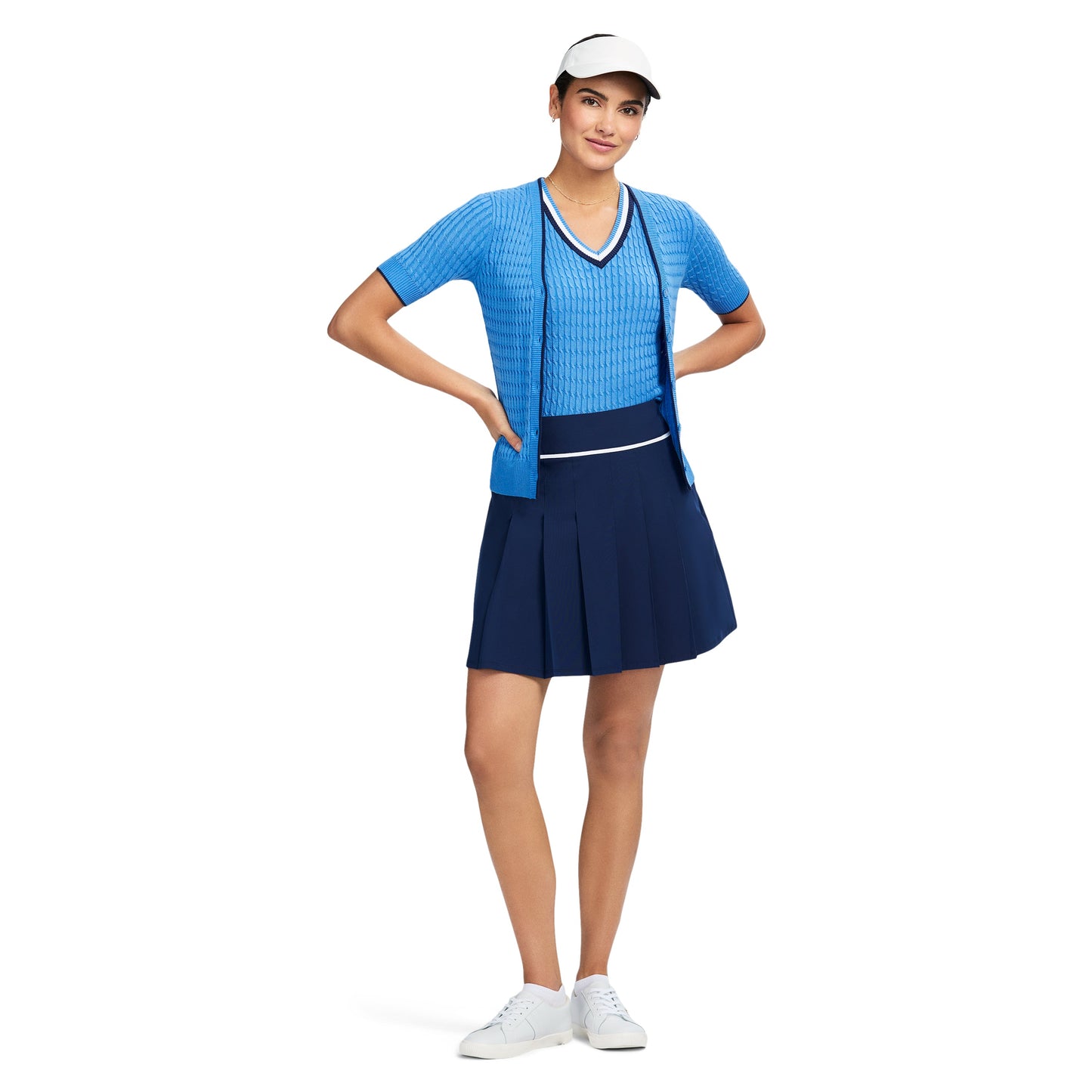Izod Calista 3/4 Slv Swtr - Little Boy Blue