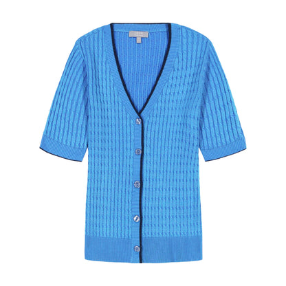 Izod Calista 3/4 Slv Swtr - Little Boy Blue