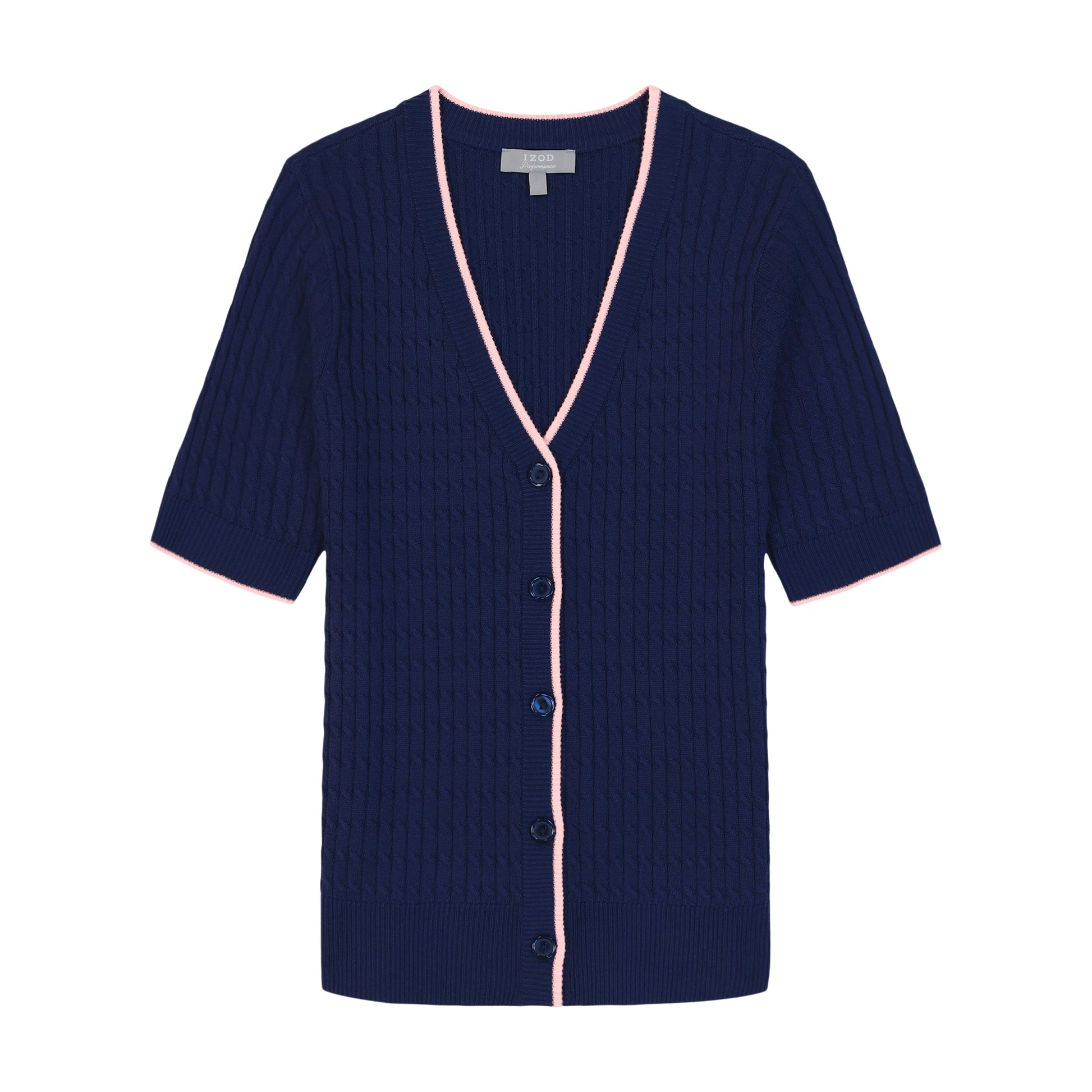 Izod Calista 3/4 Slv Swtr - Medieval Blue