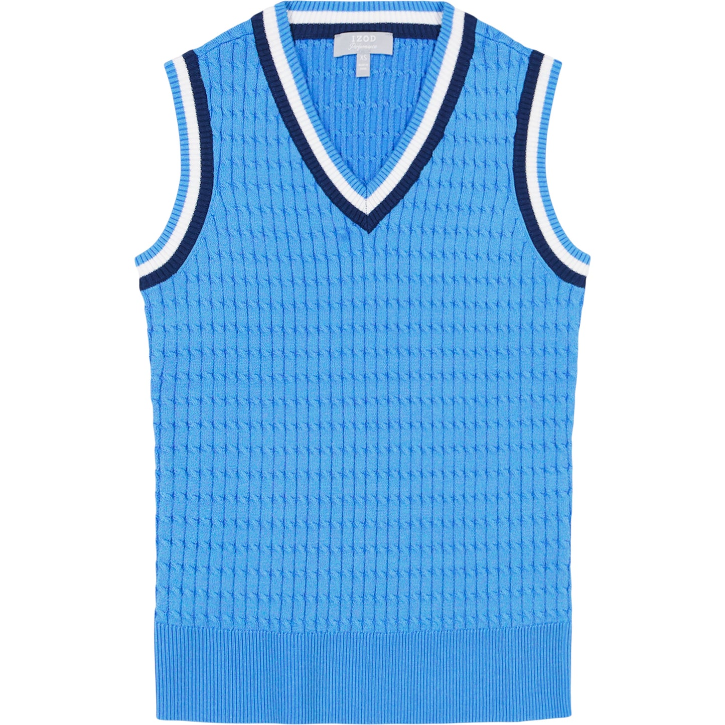 Izod Callie Cable Sweater Vest - Little Boy Blue