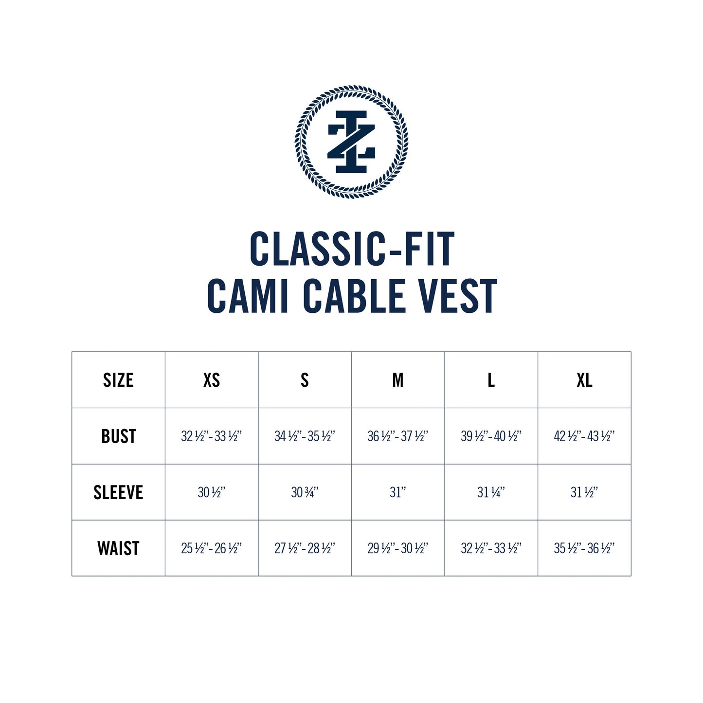 Izod CAMI COLORBLOCK CABLE KNIT VEST - MEDIEVAL BLUE