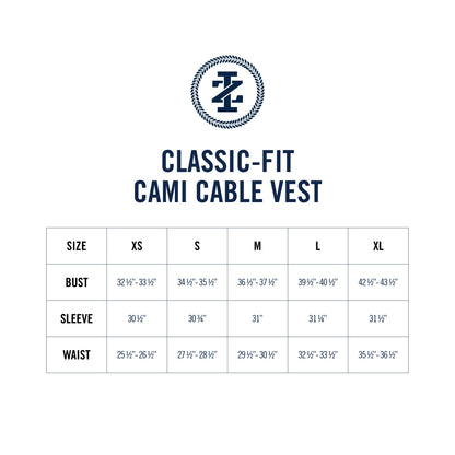 Izod CAMI COLORBLOCK CABLE KNIT VEST - MEDIEVAL BLUE