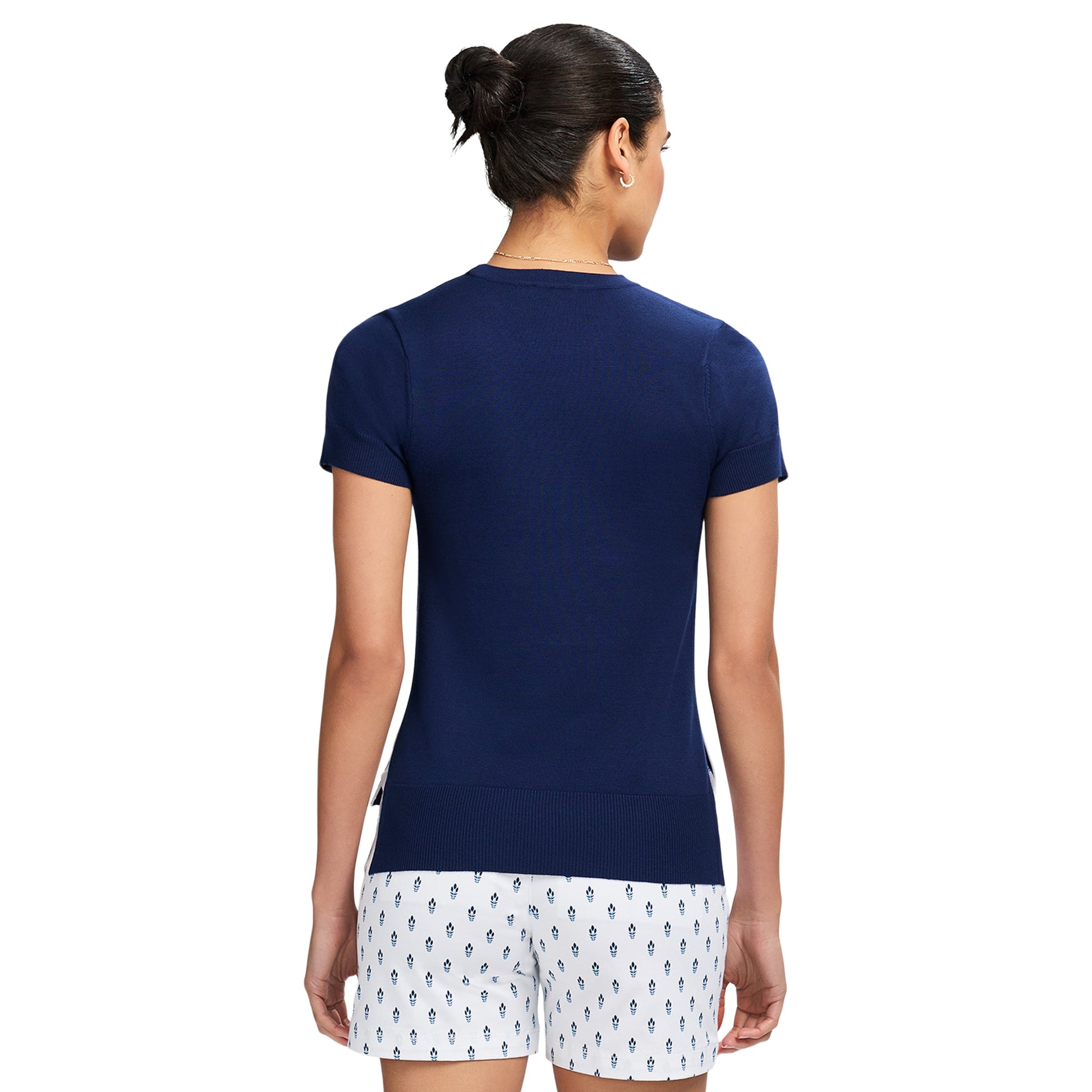 Izod Skylar Ss Crew Swtr - Navy