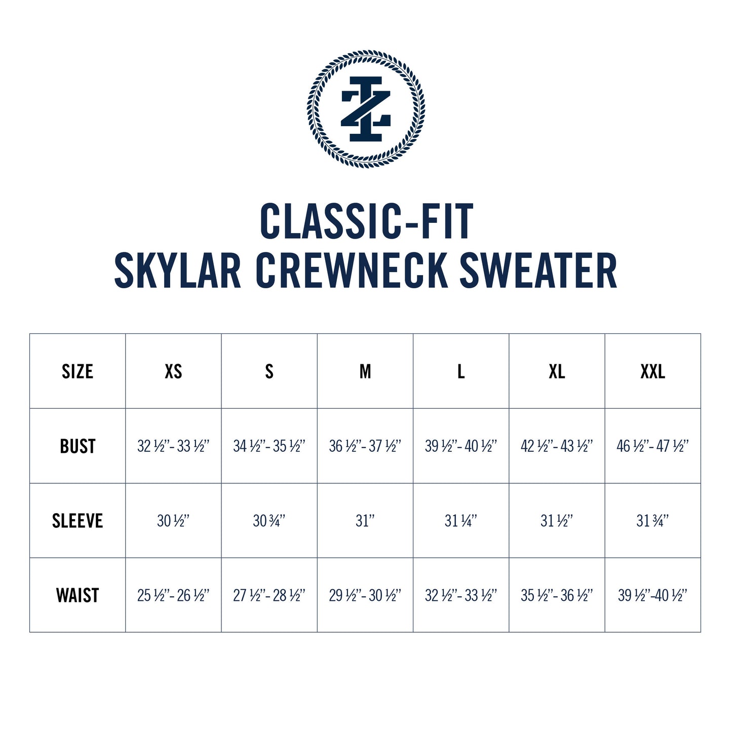 Izod Skylar Ss Crew Swtr - Navy