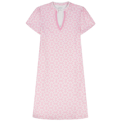 Izod SARA S/S PRINTED DRESS - PRISM PINK