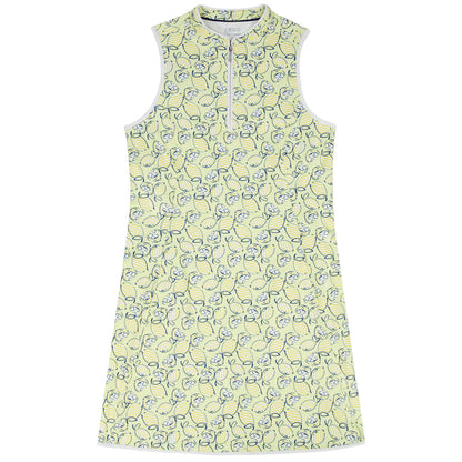 Izod L’ACEY ZIP COURT PRINTED DRESS - YARROW