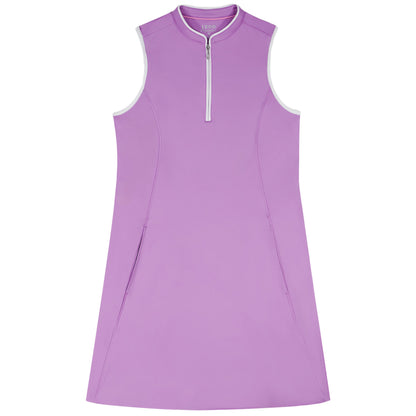 Izod L’ACEY ZIP COURT DRESS - SHEER LILAC