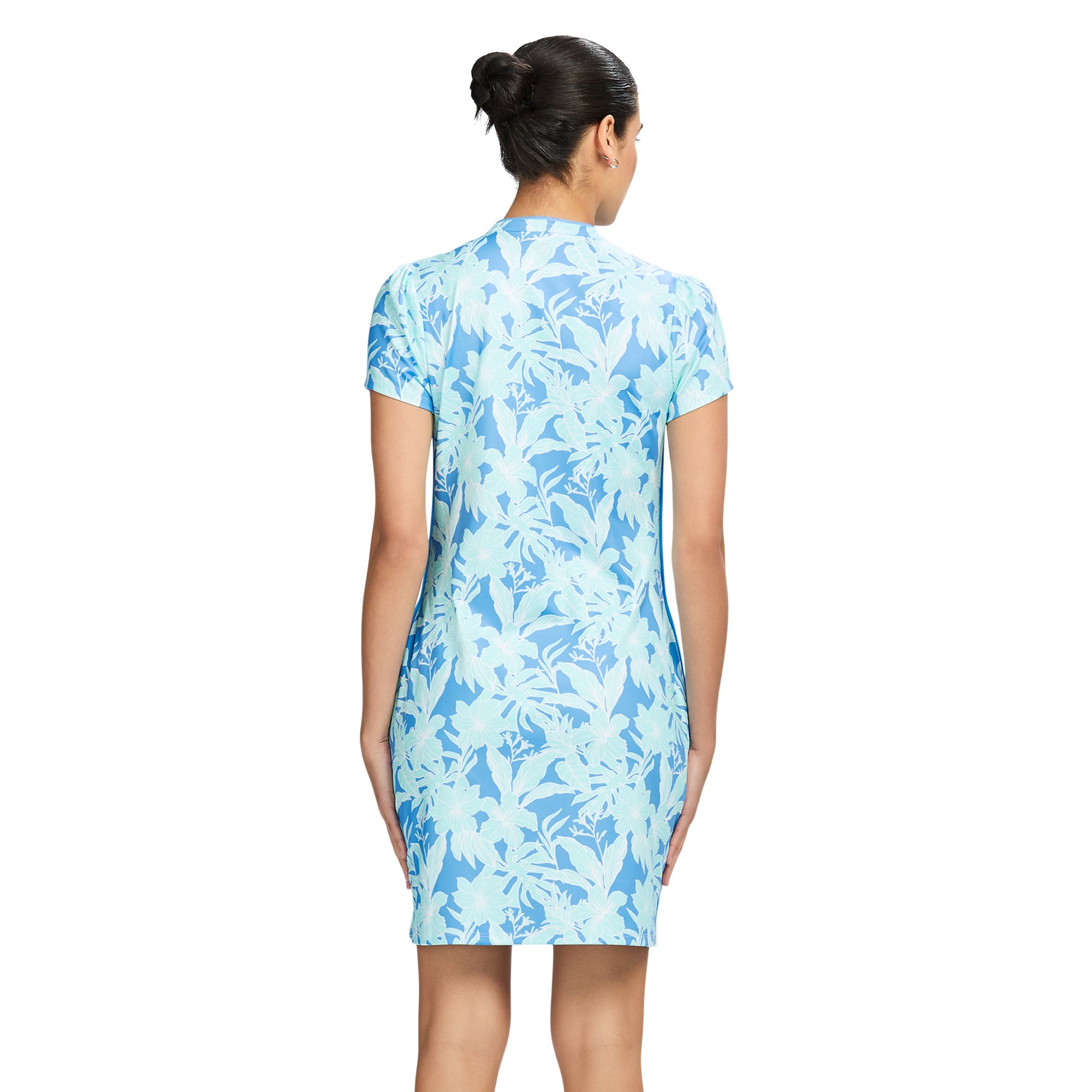 Izod Sara Print Ss Dress - Little Boy Blue