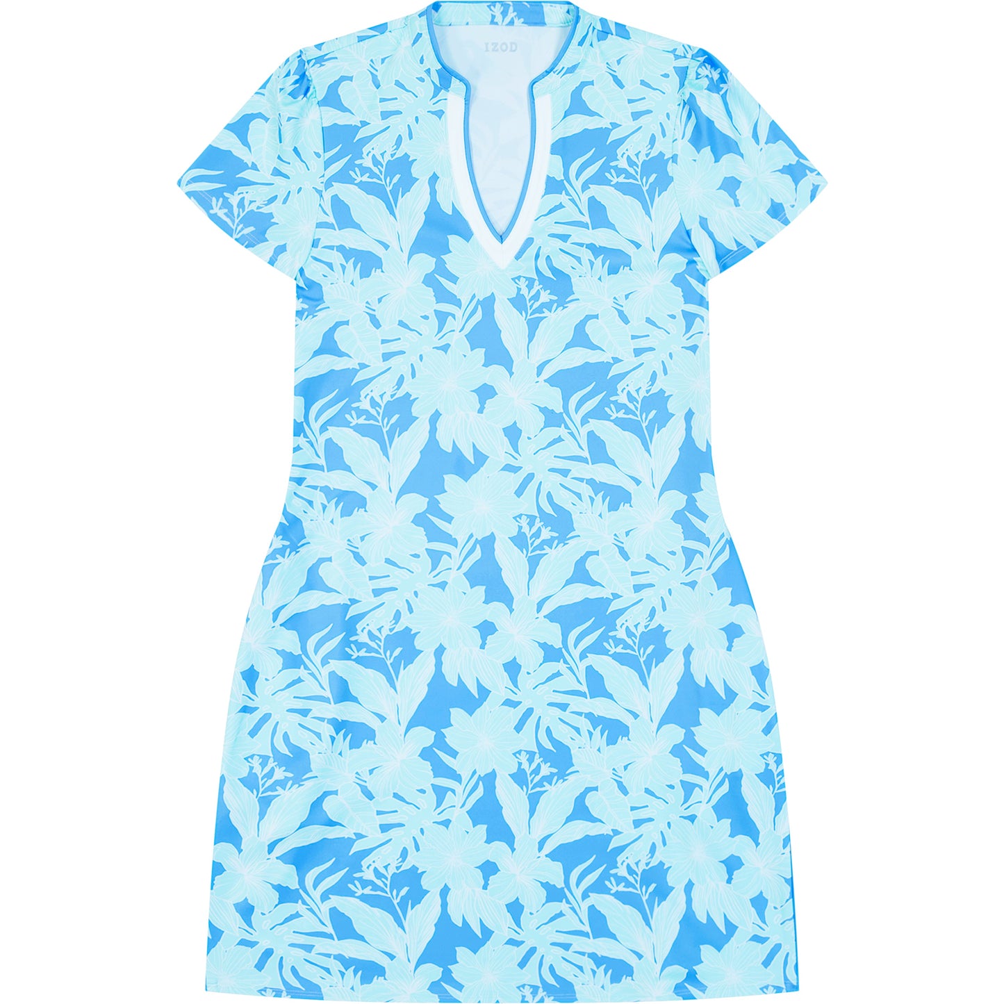 Izod Sara Print Ss Dress - Little Boy Blue