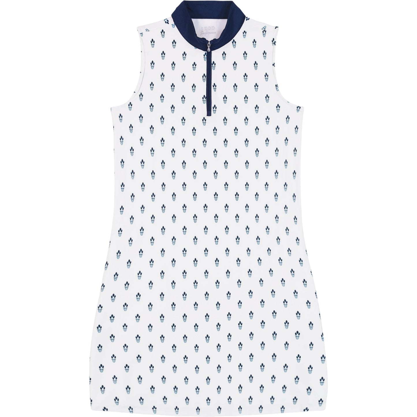 Izod Brianna Qzip A-Line Dress - Bright White