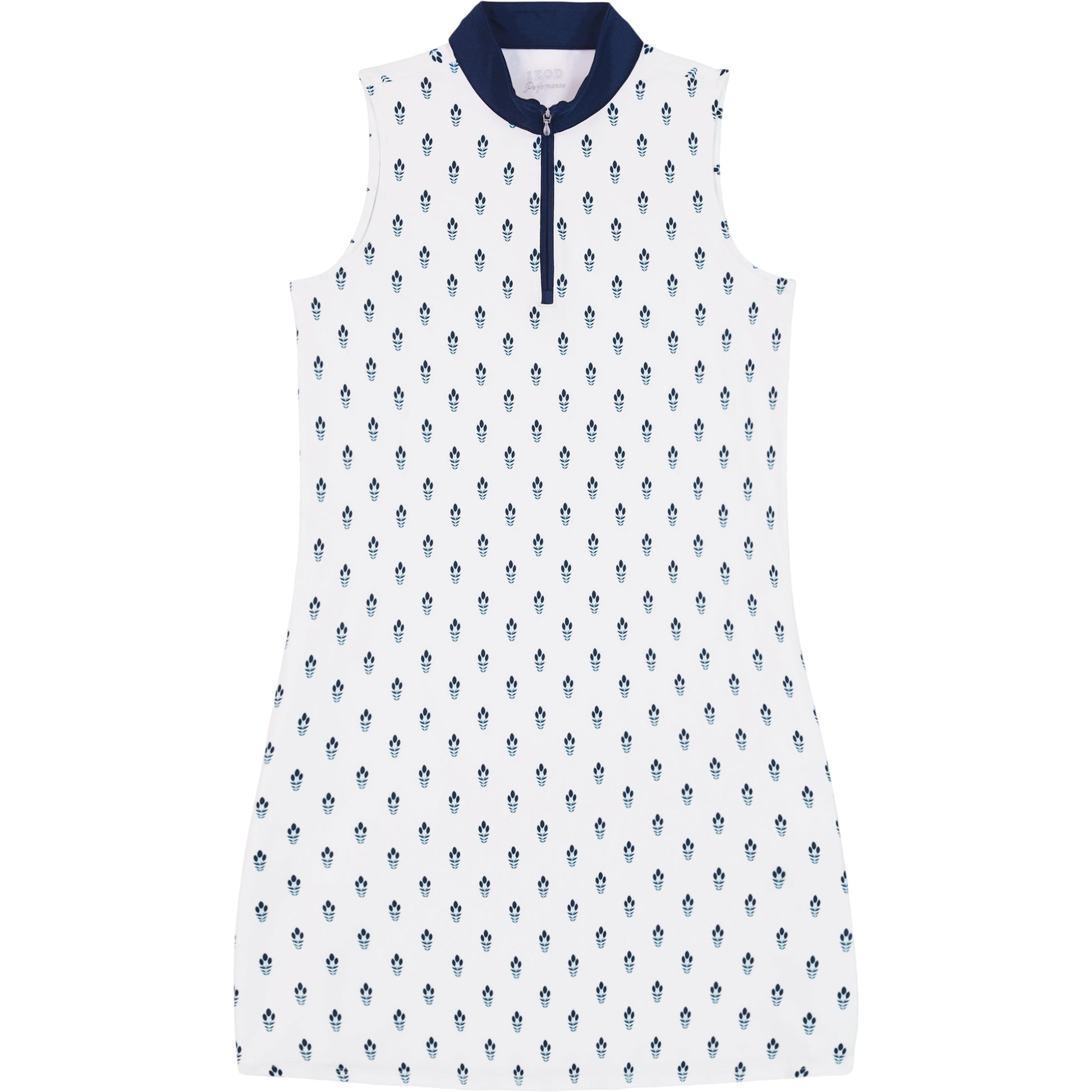 Izod Brianna Qzip A-Line Dress - Bright White