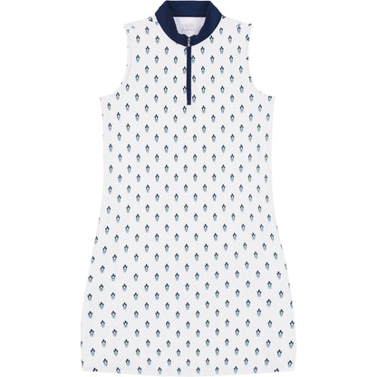 Izod Brianna Qzip A-Line Dress - Bright White