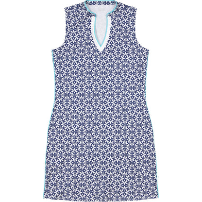 Izod Bree Brunch V-Dress - Medieval Blue