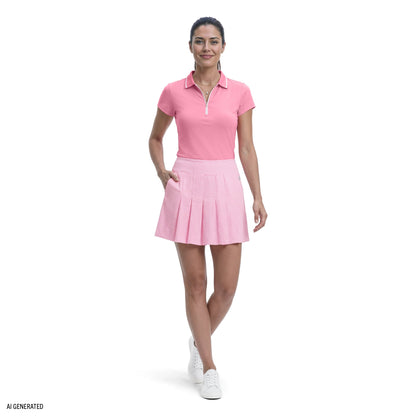 Izod PAULINE PLEATED PULL-ON SKORT - SACHET PINK