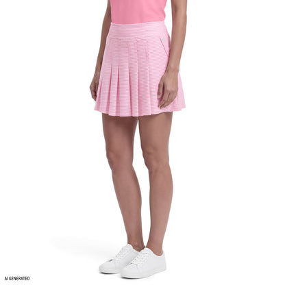 Izod PAULINE PLEATED PULL-ON SKORT - SACHET PINK