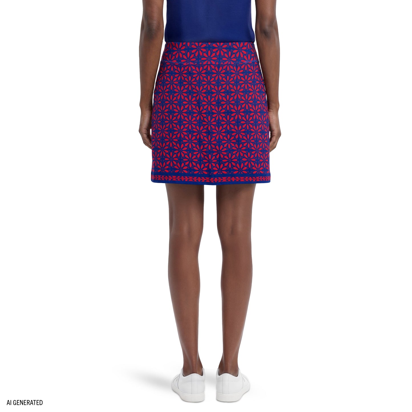 Izod BREE PRINTED SKORT - SODALITE BLUE