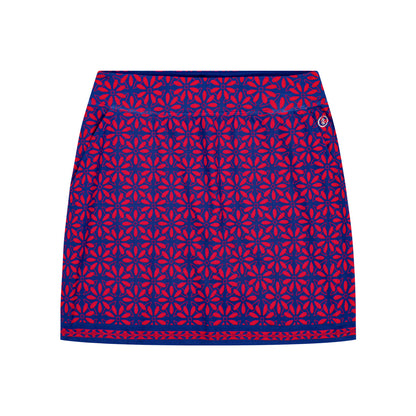 Izod BREE PRINTED SKORT - SODALITE BLUE