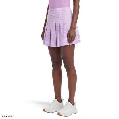 Izod PAULINE PLEATED PULL-ON SKORT - SHEER LILAC
