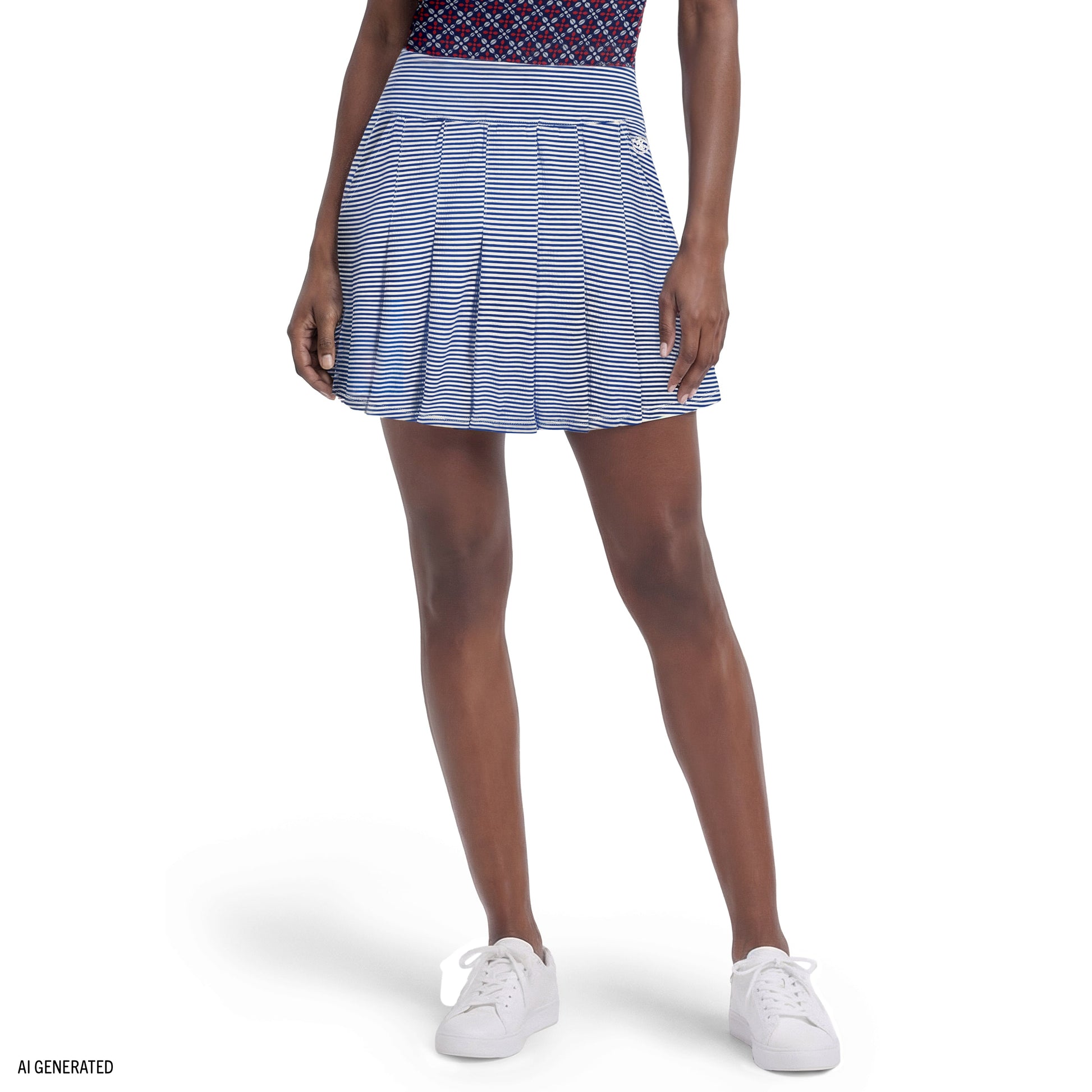 Izod PAULINE PLEATED PULL-ON SKORT - SODALITE BLUE