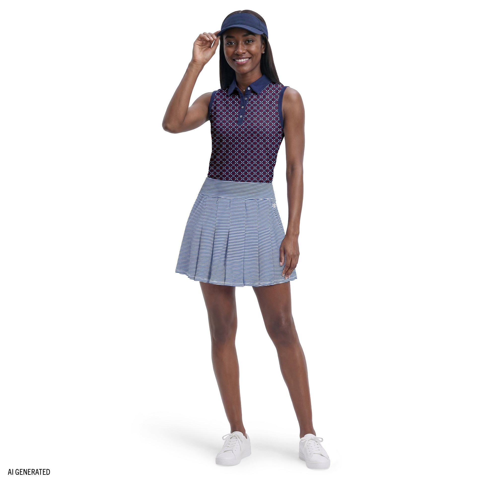 Izod PAULINE PLEATED PULL-ON SKORT - SODALITE BLUE