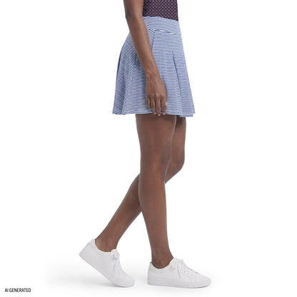 Izod PAULINE PLEATED PULL-ON SKORT - SODALITE BLUE