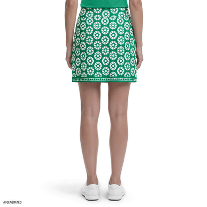 Izod BREE PRINTED SKORT - GREENLAKE
