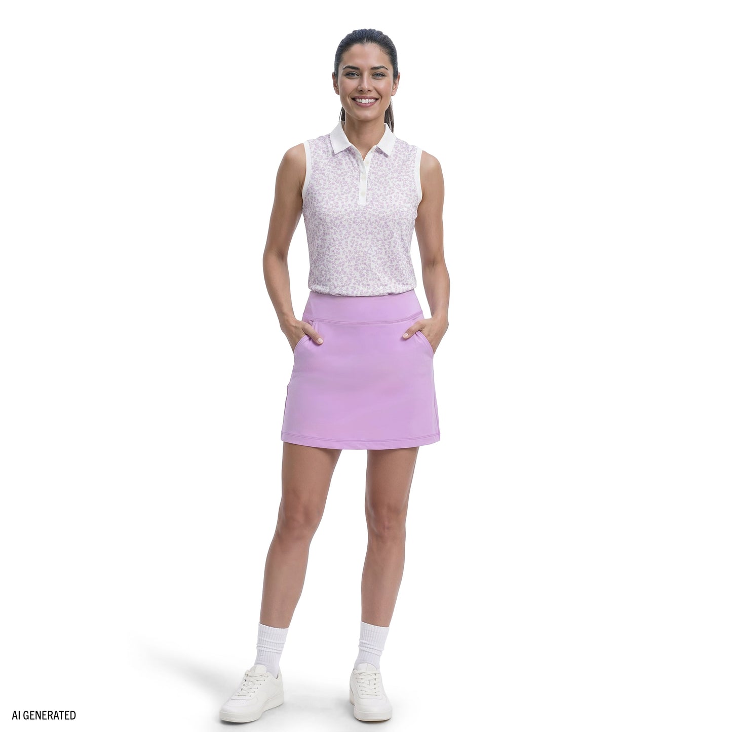 Izod GRACIE PULL-ON SKORT - SHEER LILAC