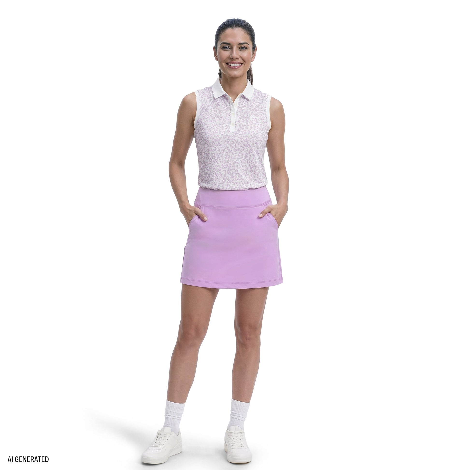 Izod GRACIE PULL-ON SKORT - SHEER LILAC