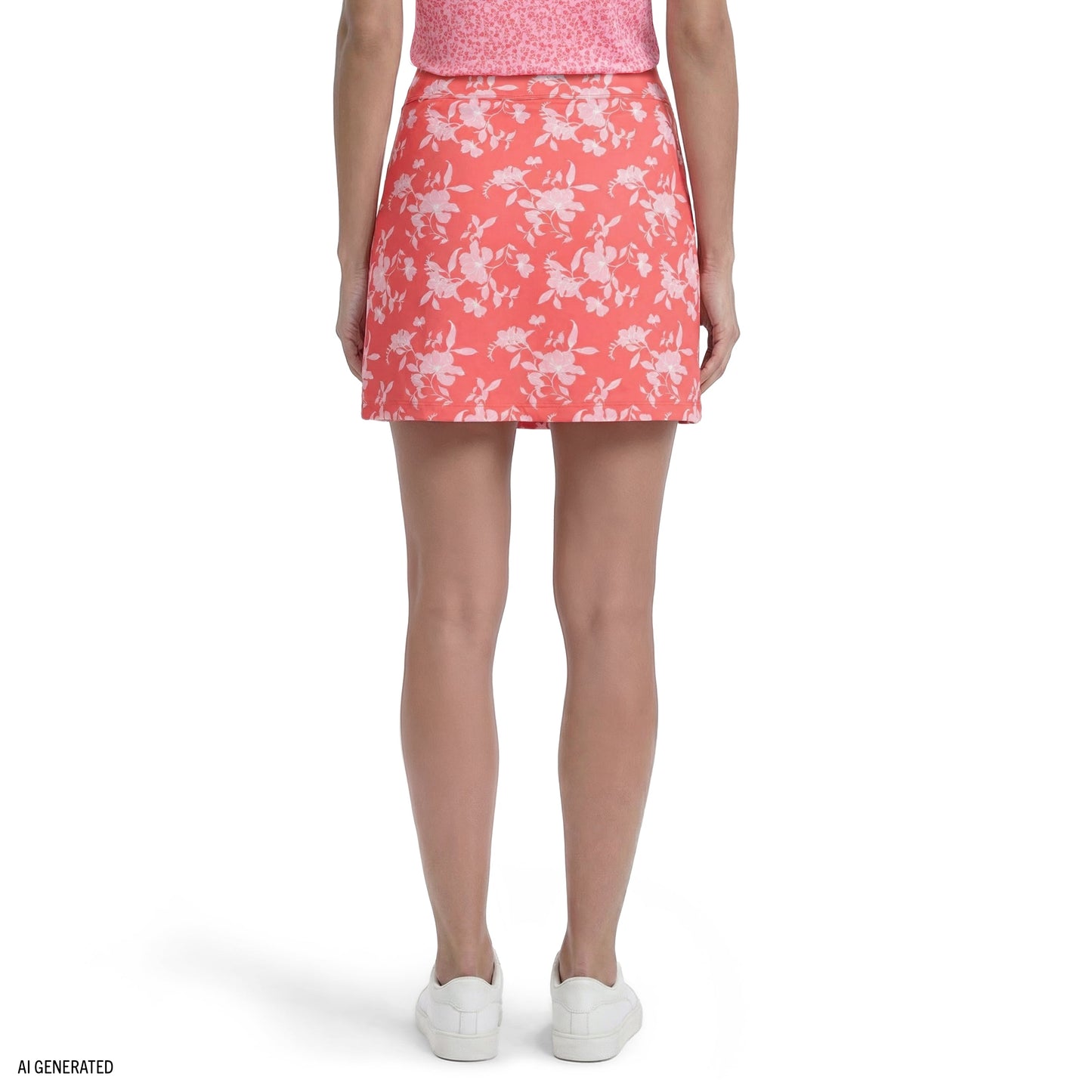 Izod BREE PRINTED SKORT - SUGAR CORAL