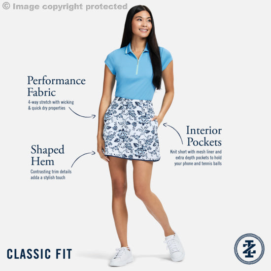 Izod SERVINA SKORT - BRIGHT WHITE