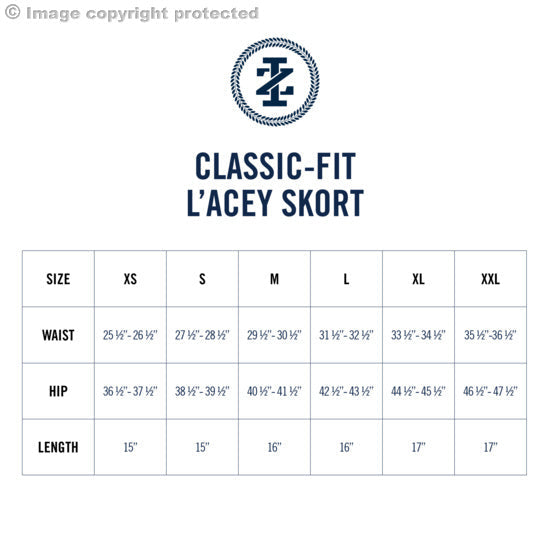 Izod L’ACEY PULL ON SKORT - MEDIEVAL BLUE