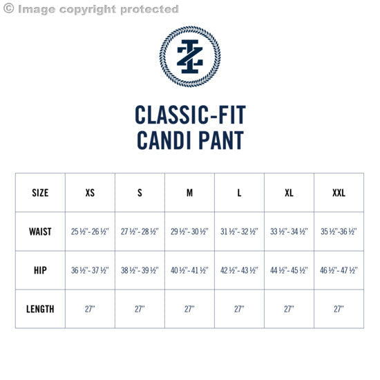 Izod CANDI PIPED CAPRI​ - MEDIEVAL BLUE