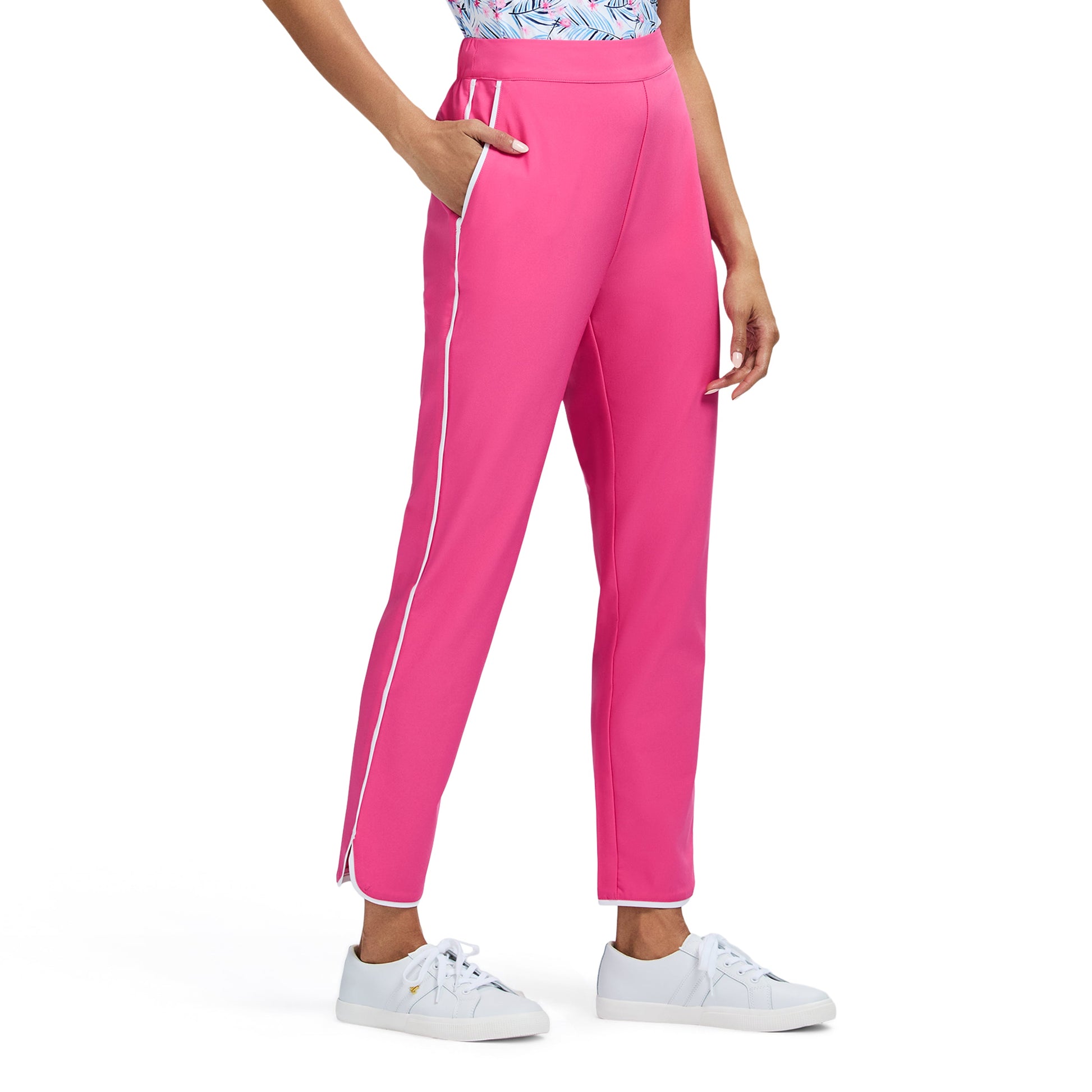 Izod CANDI PIPED CAPRI​ - HOT PINK