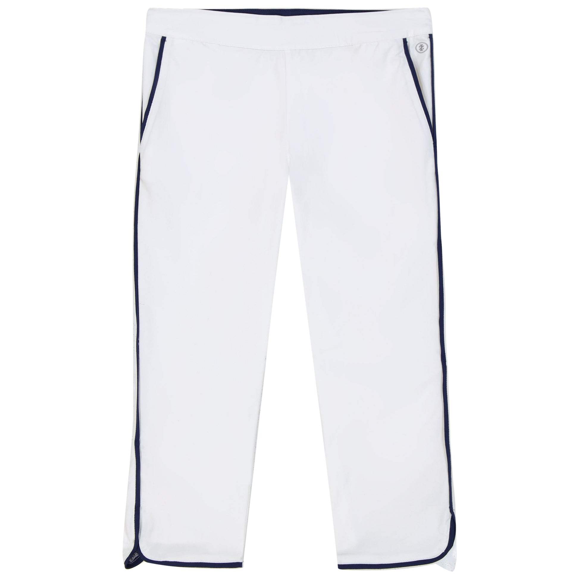 Izod BILLIE PIPED SOLID CAPRI PANT - BRIGHT WHITE