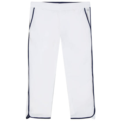 Izod BILLIE PIPED SOLID CAPRI PANT - BRIGHT WHITE