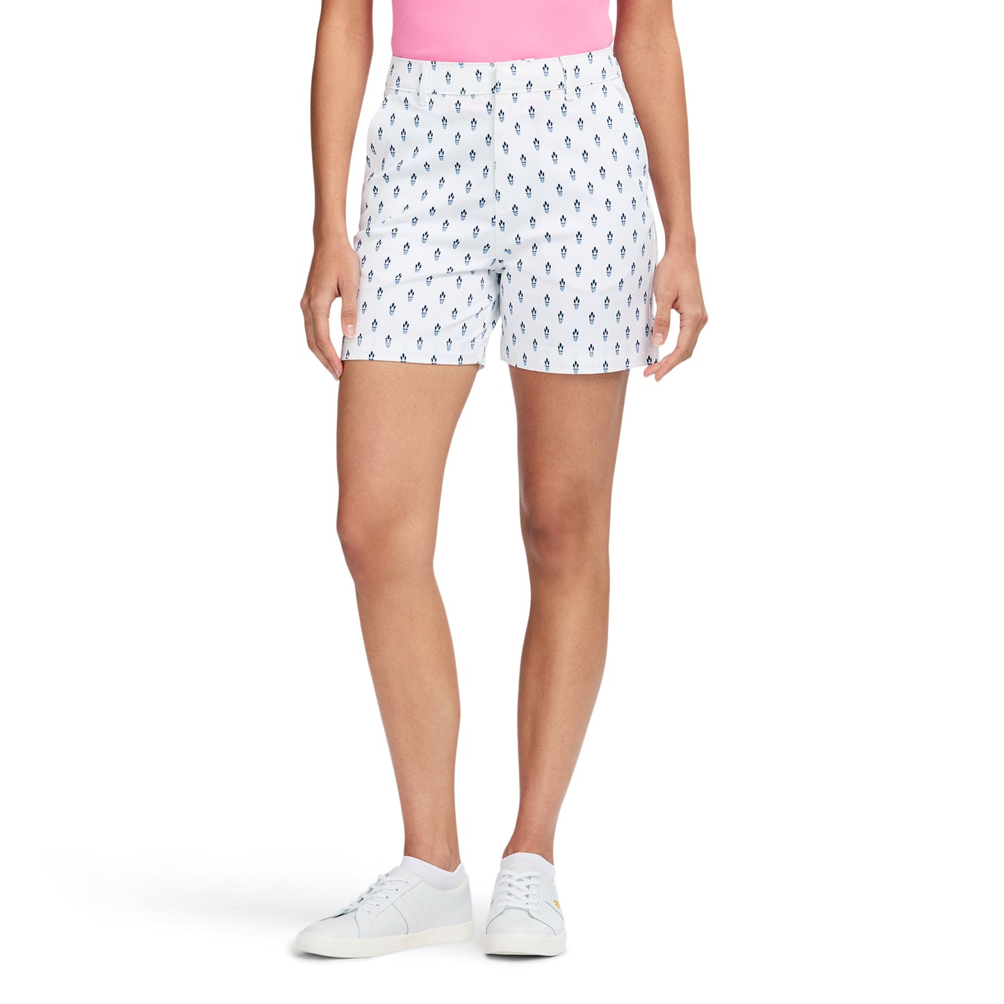 Izod Krystina Printed Short - Bright White