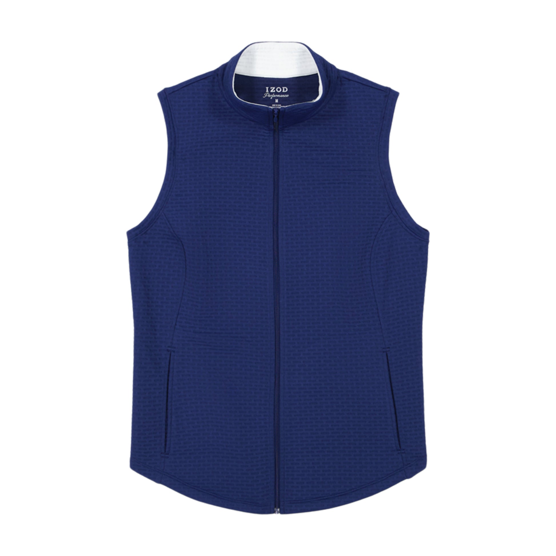 Izod CASSIE QUILTED​ FULL ZIP VEST - MEDIEVAL BLUE