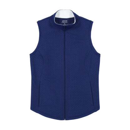 Izod CASSIE QUILTED​ FULL ZIP VEST - MEDIEVAL BLUE