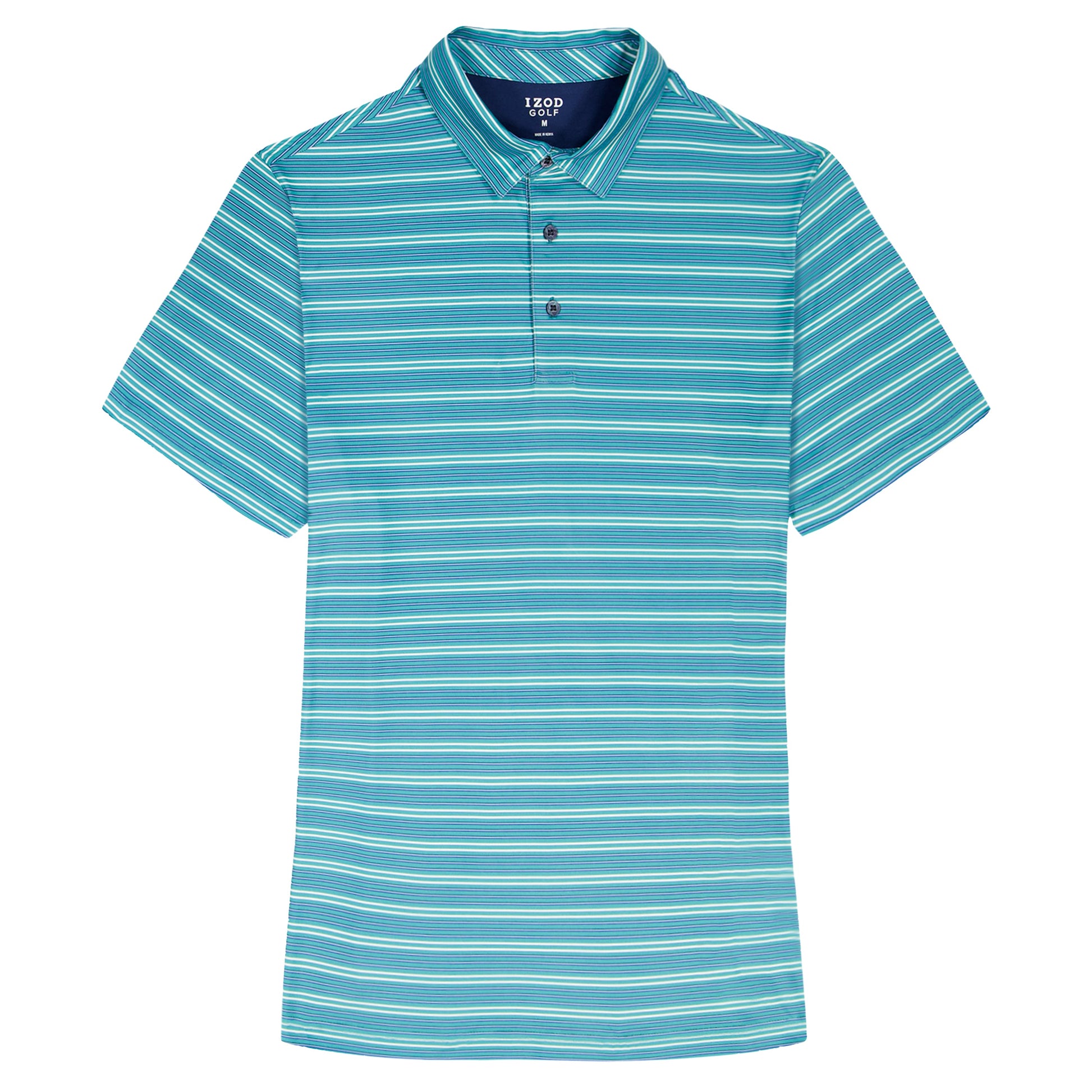 Izod GOLF SWINGFLEX ELITE PRINTED POLO - TEAL