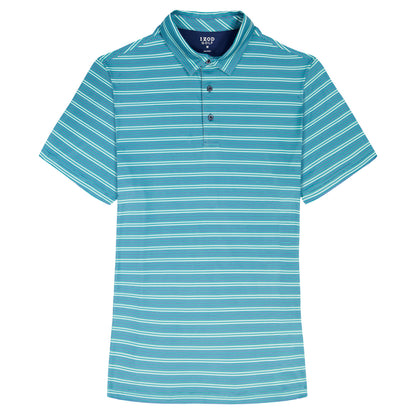 Izod GOLF SWINGFLEX ELITE PRINTED POLO - TEAL
