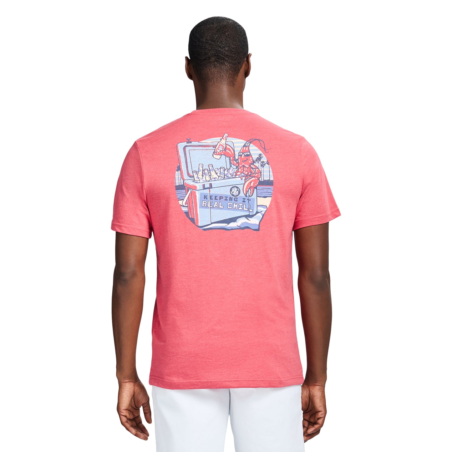 Izod Saltwater Short Sleeve Graphic Tee - Holly Berry