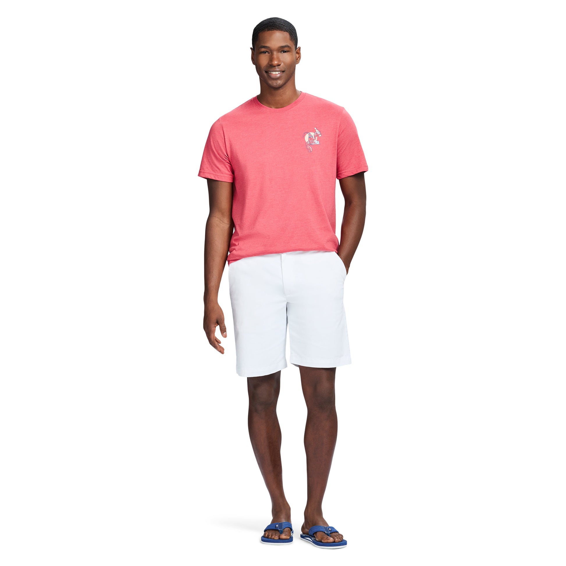 Izod Saltwater Short Sleeve Graphic Tee - Holly Berry