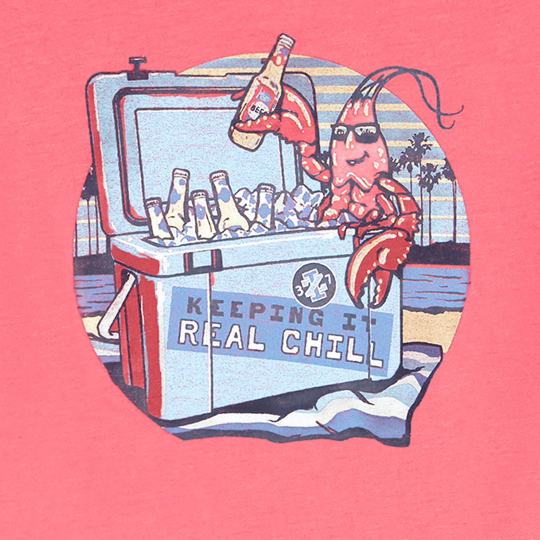 Izod Saltwater Short Sleeve Graphic Tee - Holly Berry