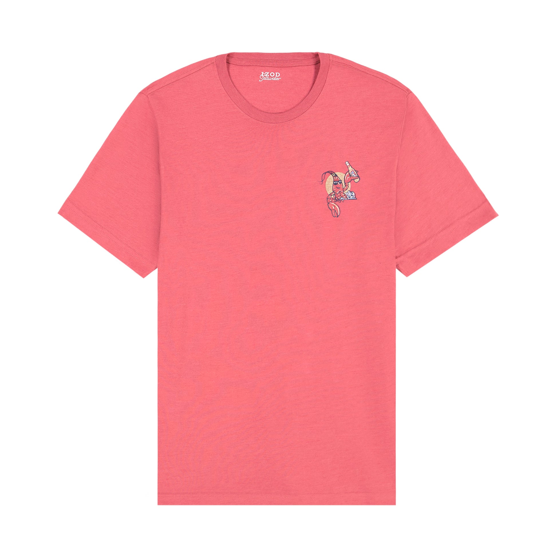 Izod Saltwater Short Sleeve Graphic Tee - Holly Berry