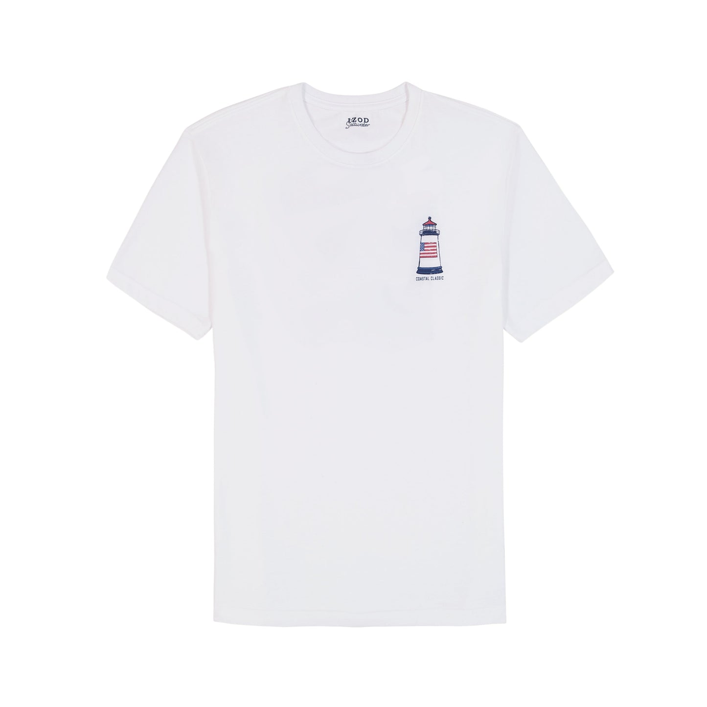 Izod Saltwater Short Sleeve Graphic Tee - Bright White