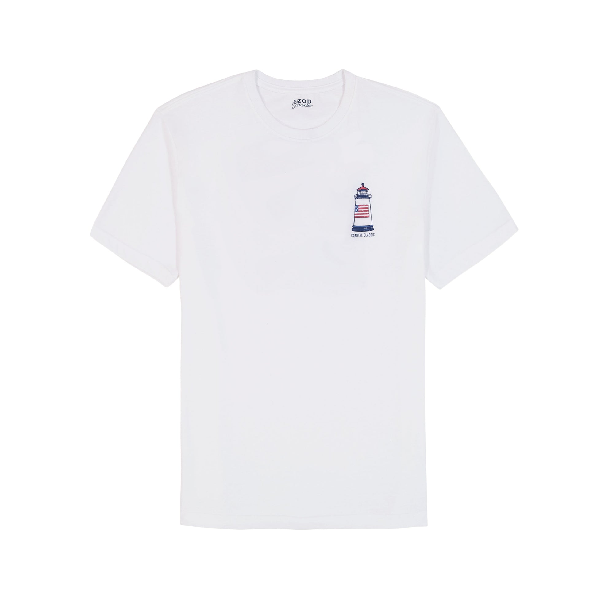 Izod Saltwater Short Sleeve Graphic Tee - Bright White