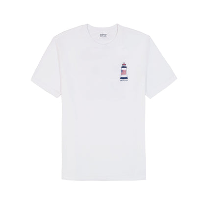 Izod Saltwater Short Sleeve Graphic Tee - Bright White