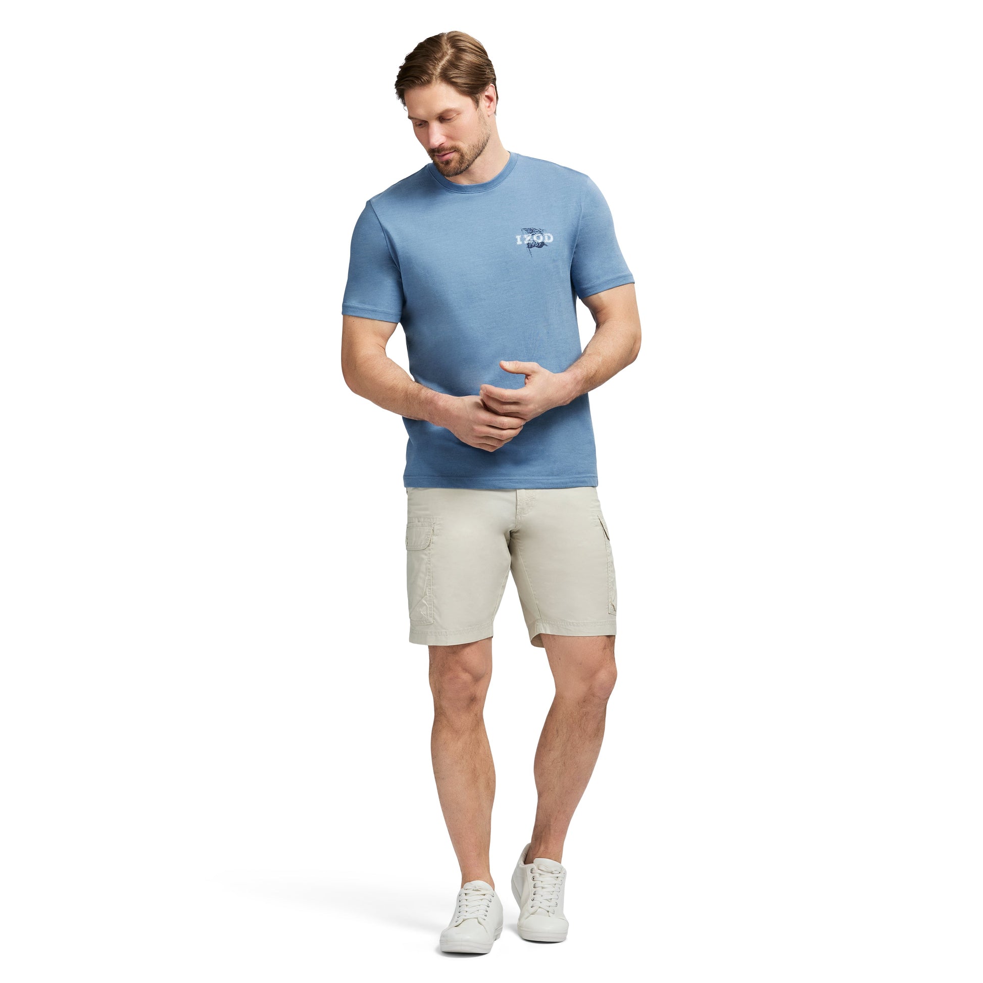 Izod Saltwater Short Sleeve Graphic Tee - Riviera