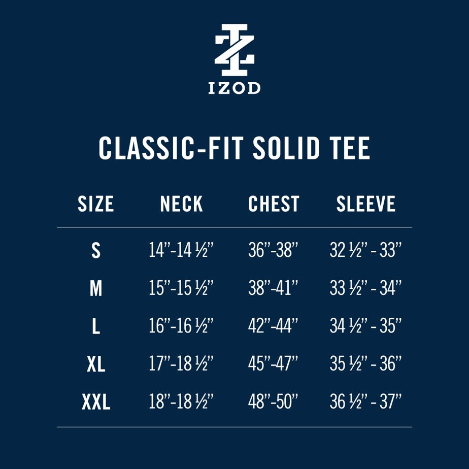 Izod SALTWATER SHORT SLEEVE SOLID T-SHIRT WITH POCKET GLOSSY RED
