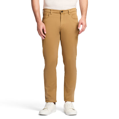 Izod Saltwater 5-Pocket Straight Fit Chino Pant - Cognac